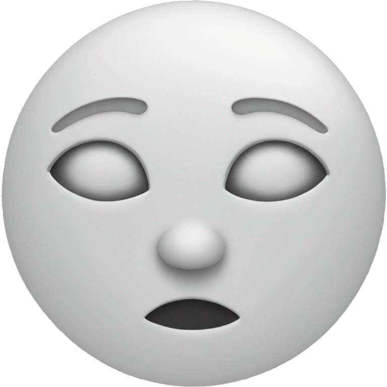 A white moon emoji