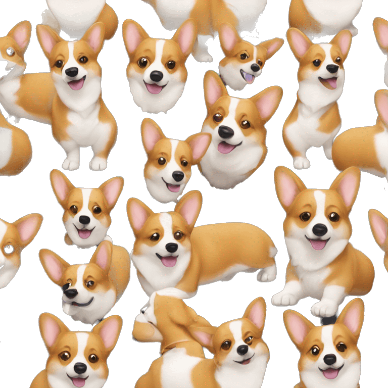 Corgi with 6 pack emoji