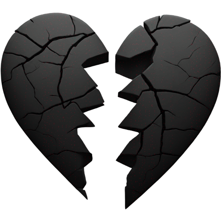 black broken heart  emoji