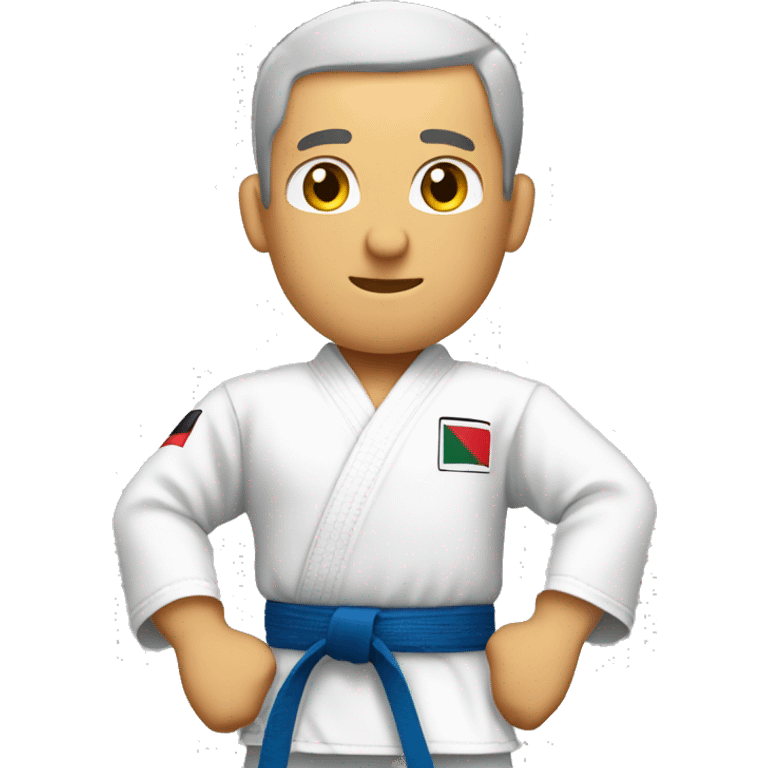 Un señor con una camisa de karate  emoji