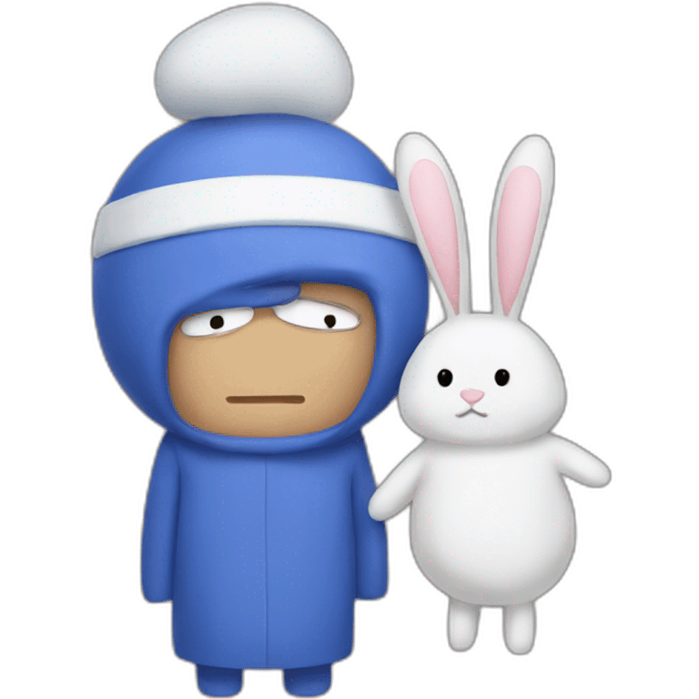 towelie with white rabbit emoji