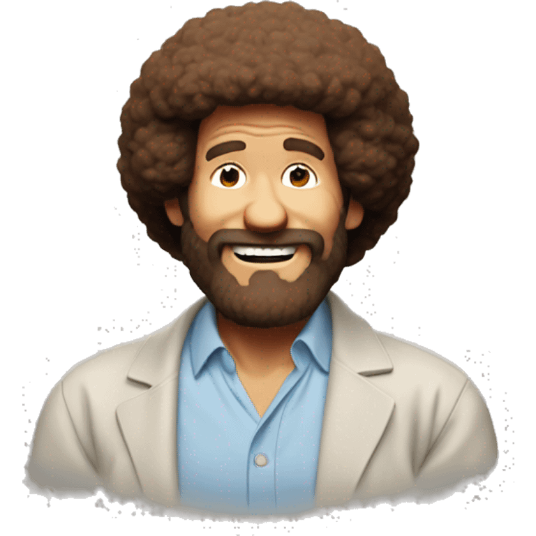 Bob Ross Signature Pose emoji