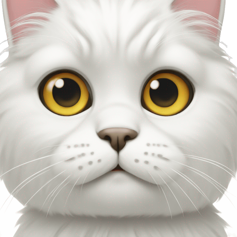 white Persian cat emoji