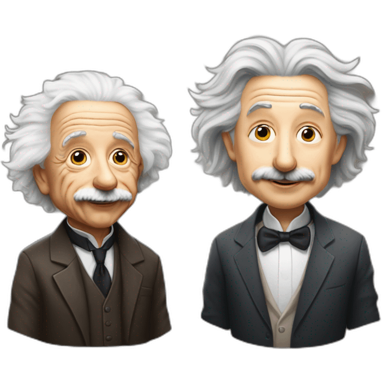 Albert Einstein qui rencontre elon musk emoji