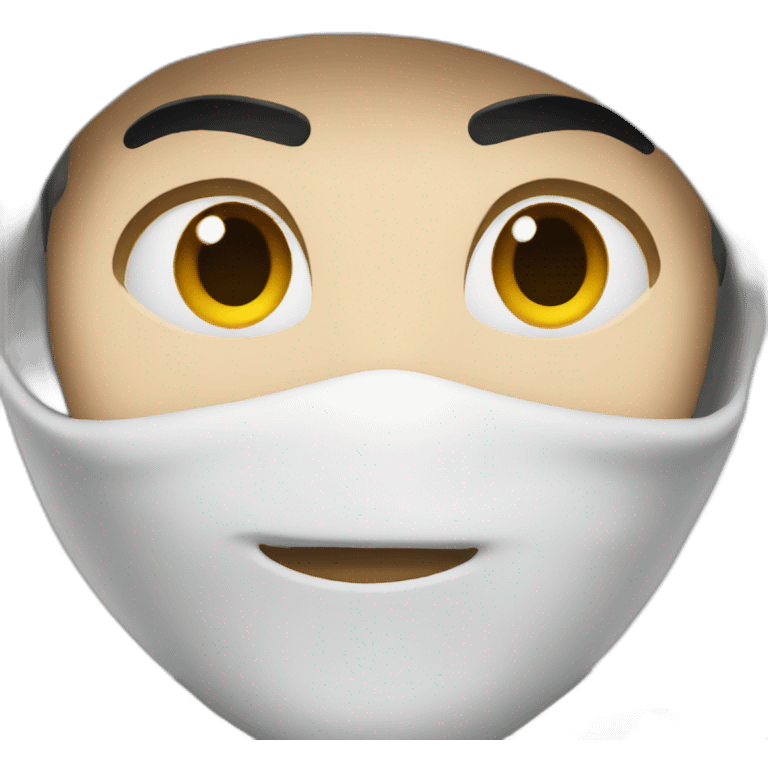 face white ninja emoji