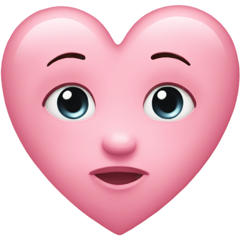 Baby pink heart emoji