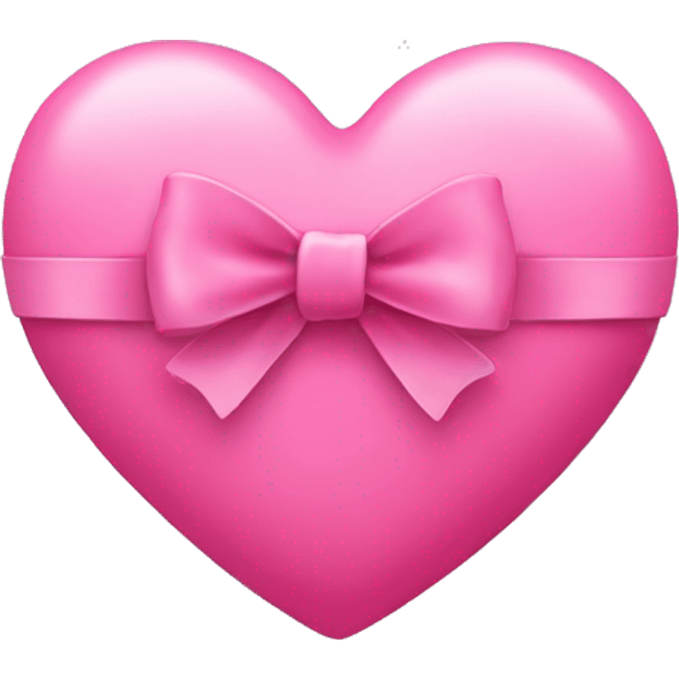 Pink heart with bow emoji