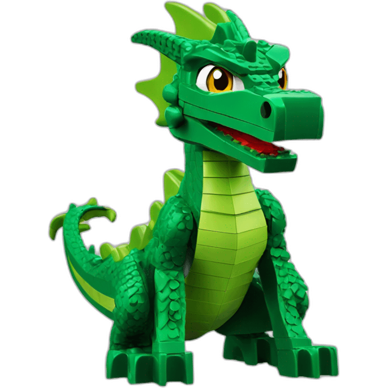 green gragon lego emoji