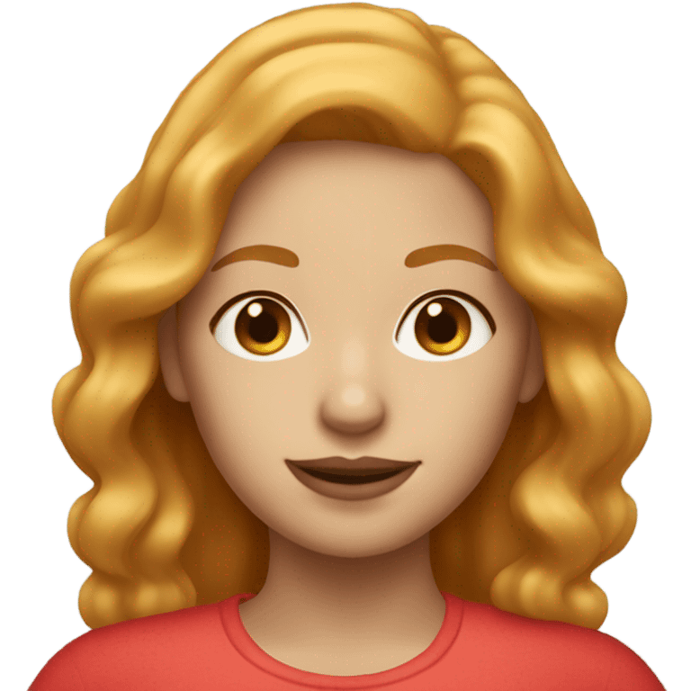 strawberry blonde woman emoji