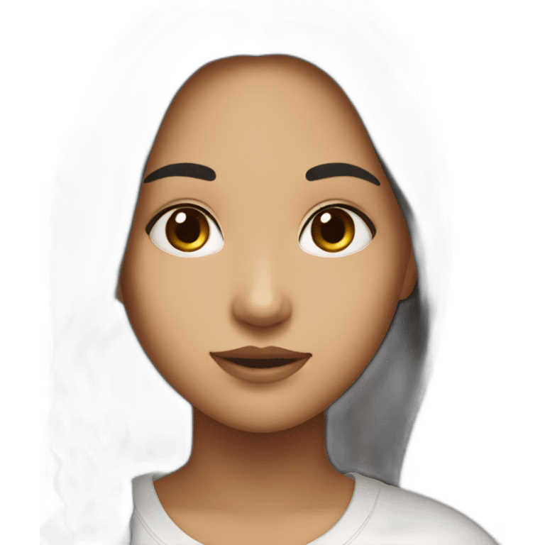 Girl christian with catholic cross emoji