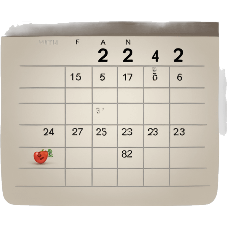 single date calendar with 31 number on it emoji