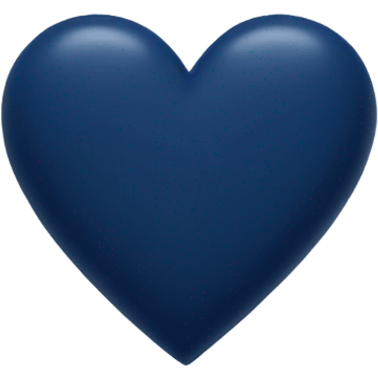 Navy blue heart  emoji