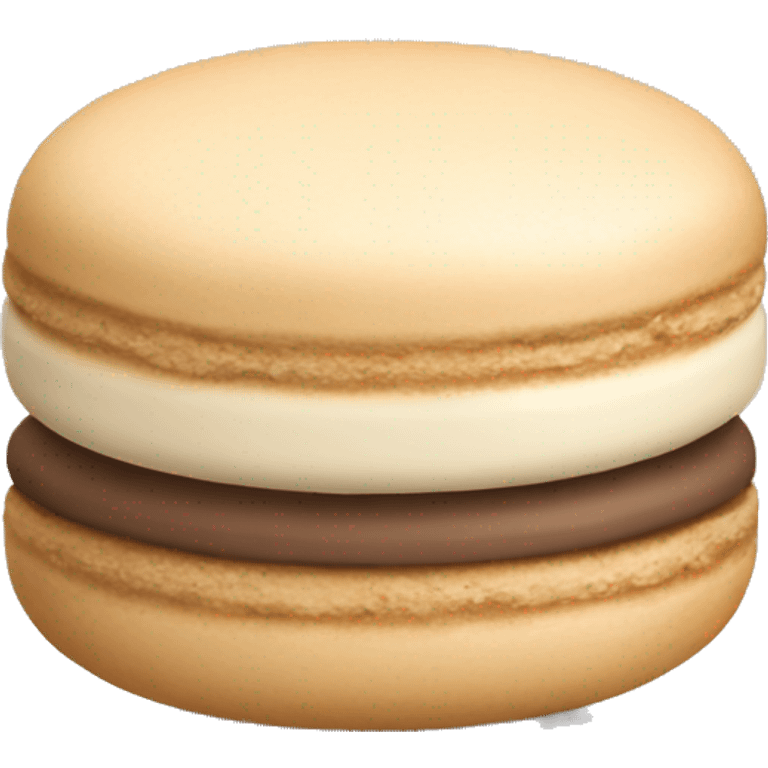 Beige macaroon emoji