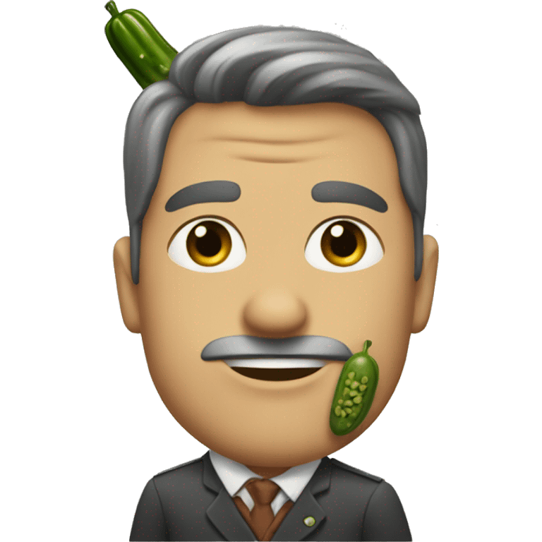 Sullivan with a pickle  emoji