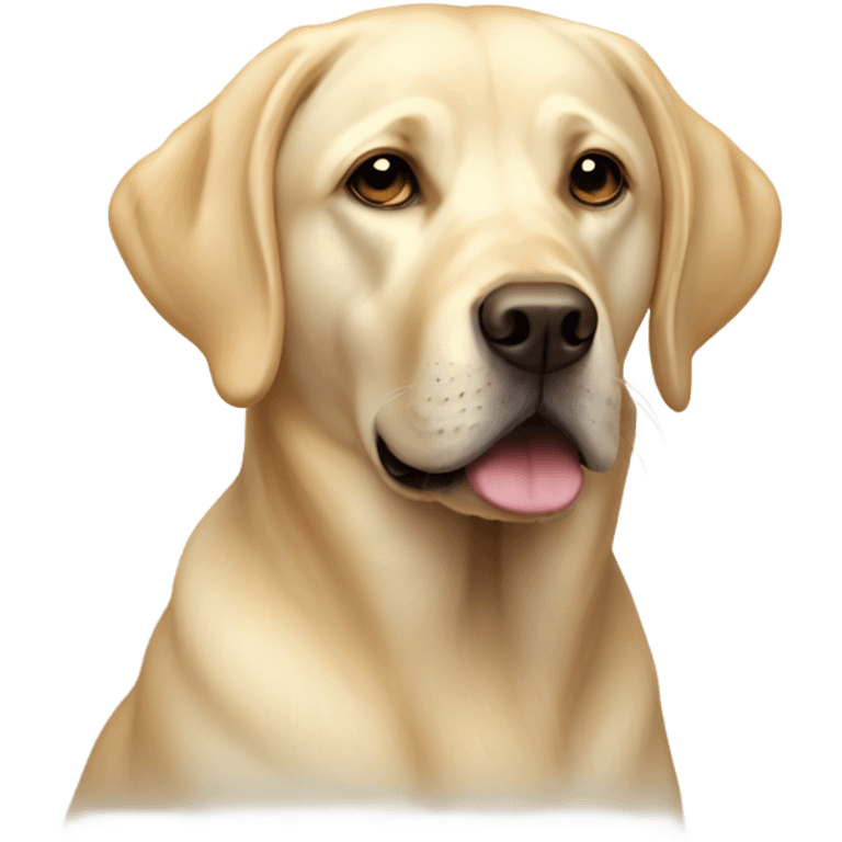 Pale golden slim Labrador  emoji