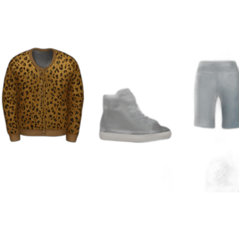 clothes with leopard print emoji