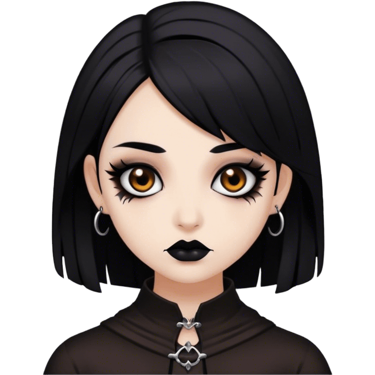 Brown goth girl  emoji