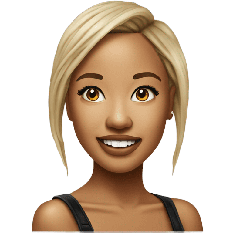 3d Hyper Realistic tattoo Karrueche Tran photo  emoji