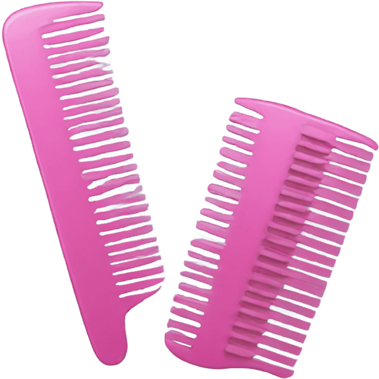 Pink comb emoji