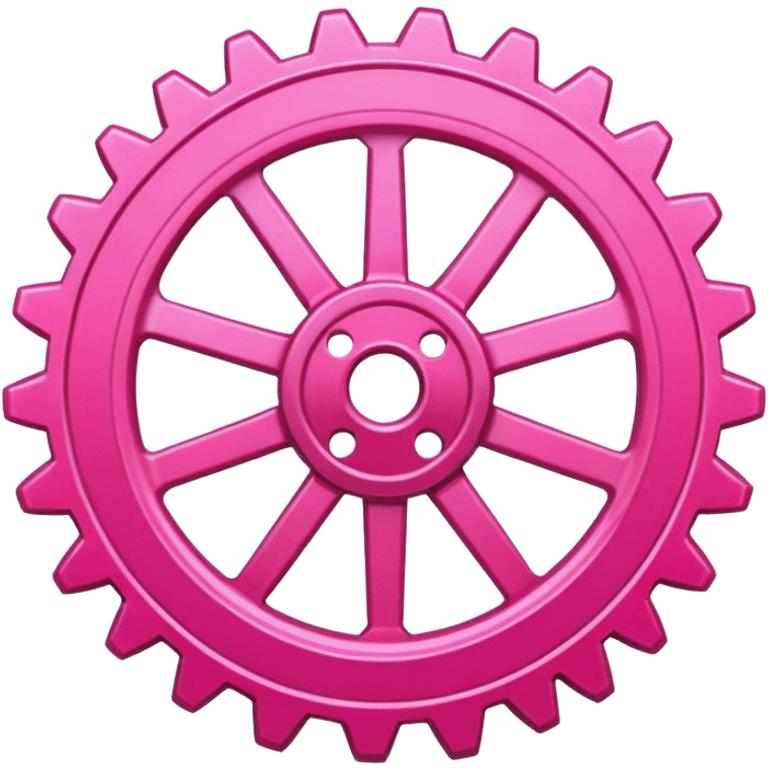 link color pink gear emoji