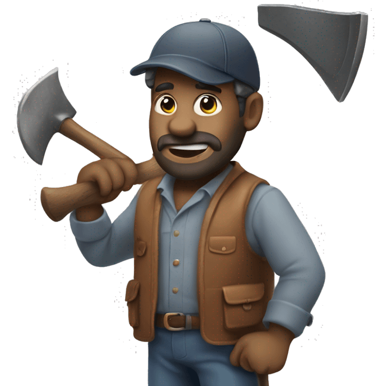 uncle samsonite holding an axe emoji