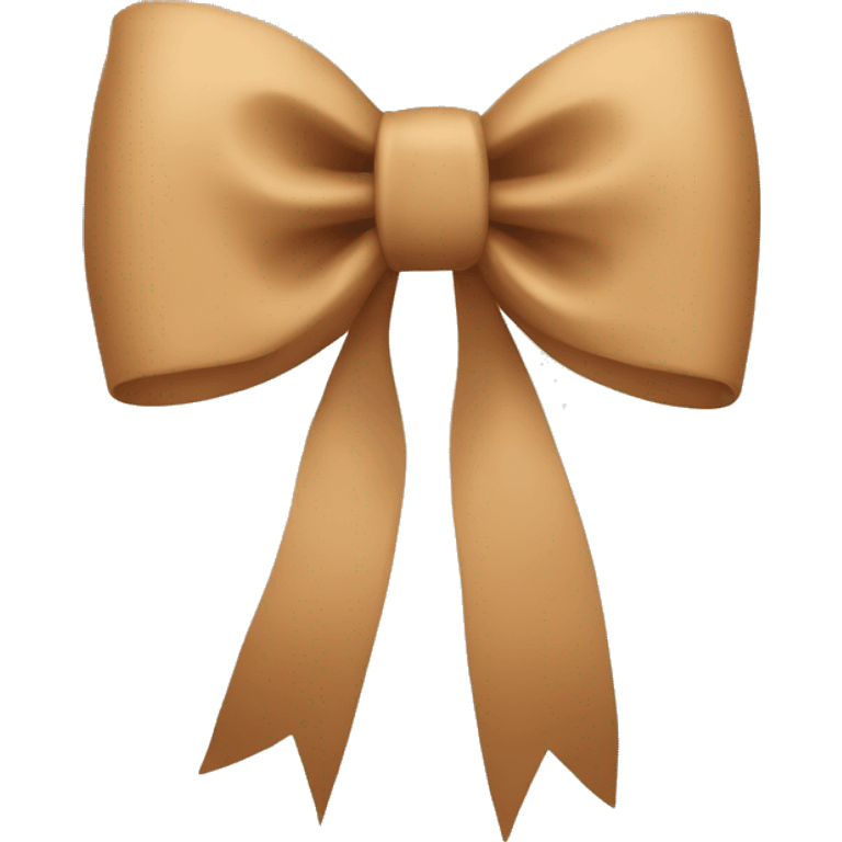 Tan bow emoji