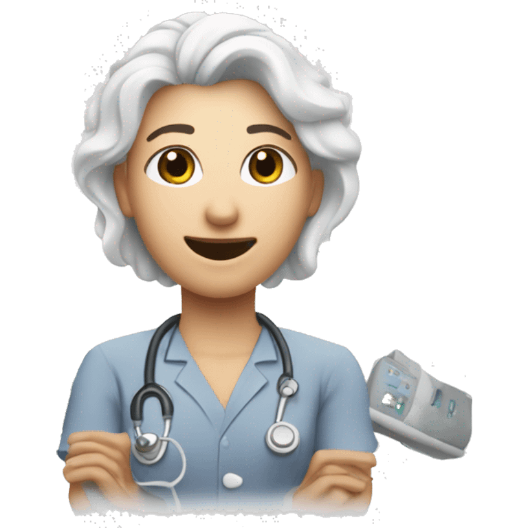 Radiologist-performing-ultrasound emoji