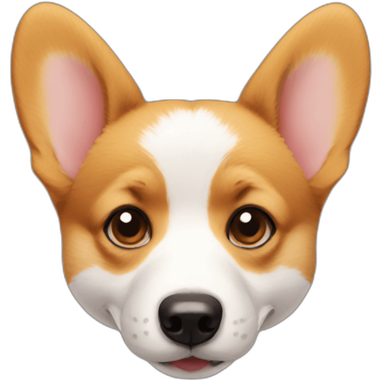 Corgi face emoji