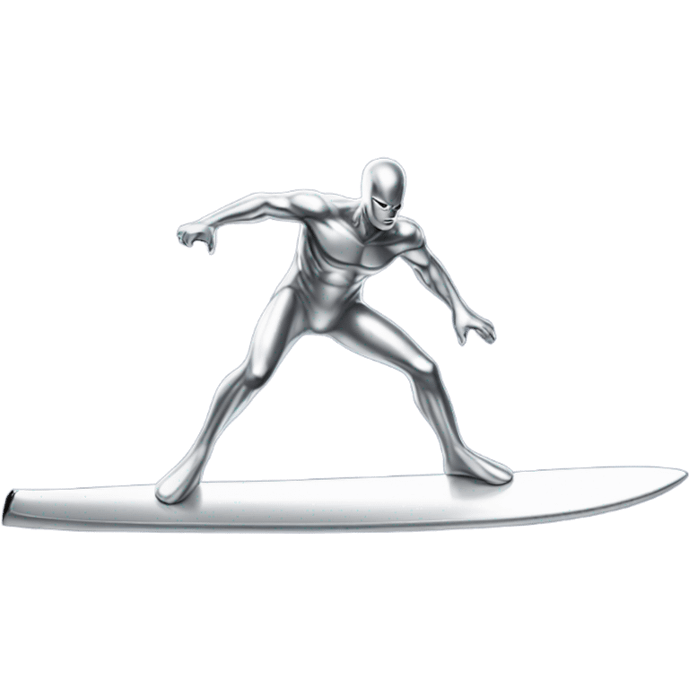 Silver surfer on board emoji