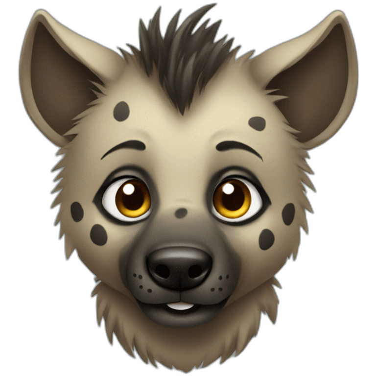 cute hyena emoji