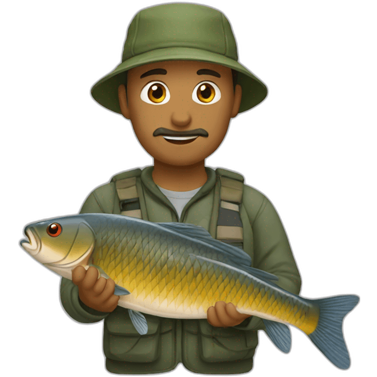 carp fisherman emoji