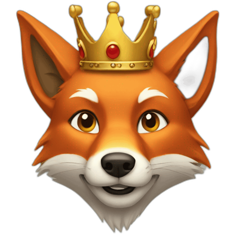 king fox emoji