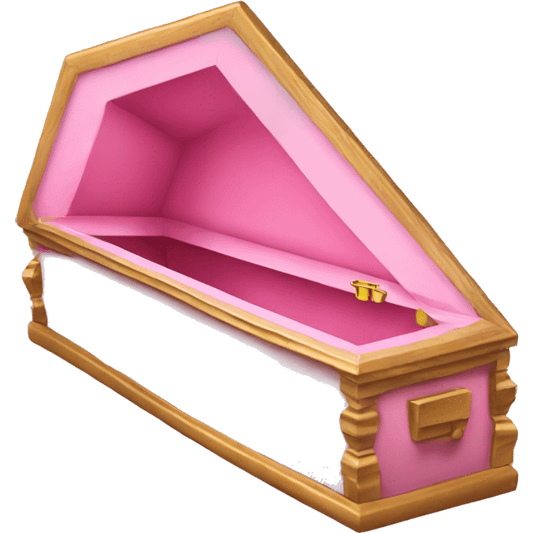 Pink coffin emoji