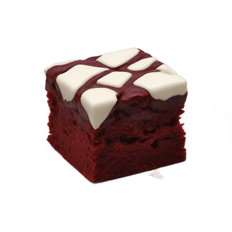 red velvet brownie emoji