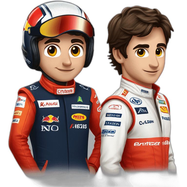 Carlos sainz and Charles Leclerc  emoji