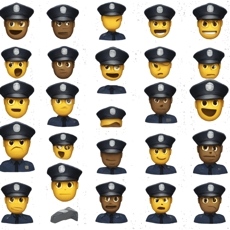 Police lights emoji