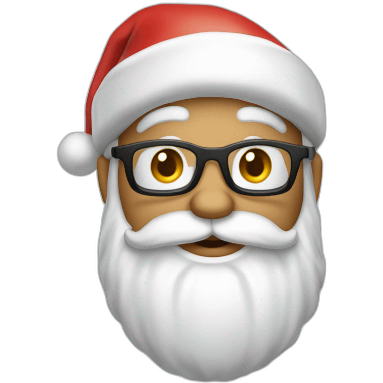 Santa Claus with renos  emoji