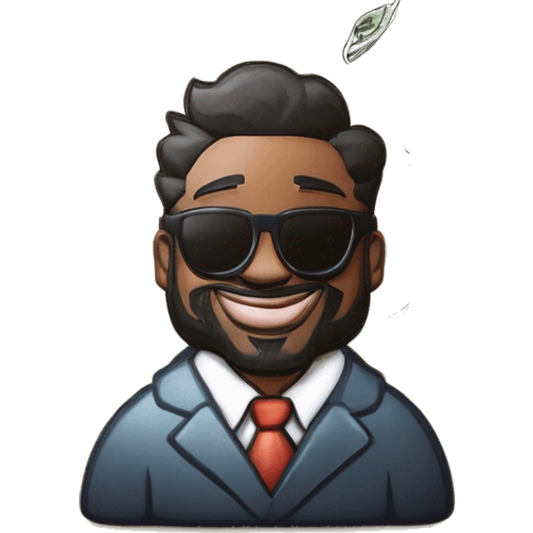 entrepreneur with money emoji