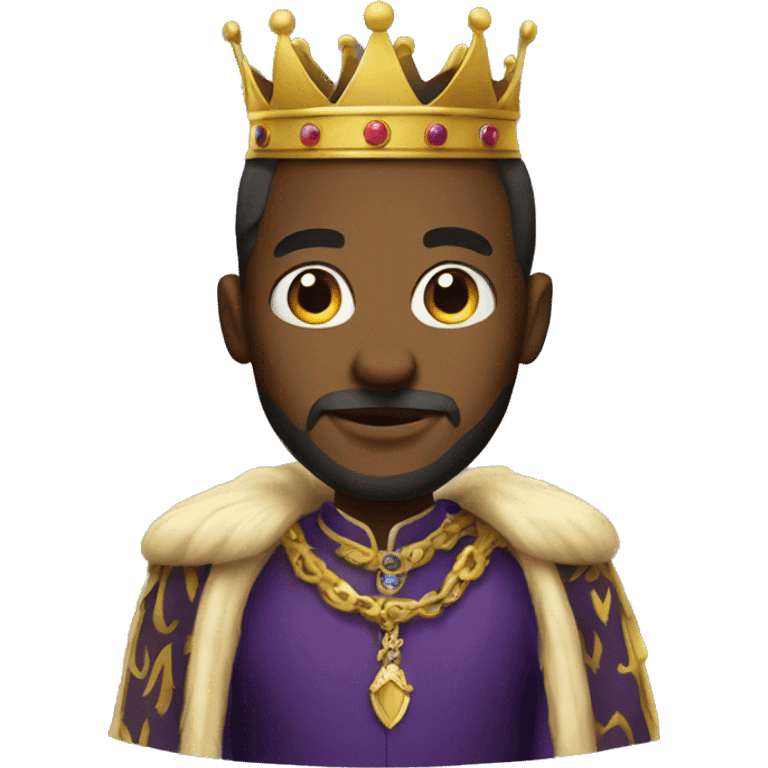 king in royal attire
 emoji