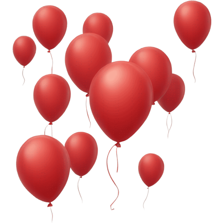 Red balloon smiling  emoji