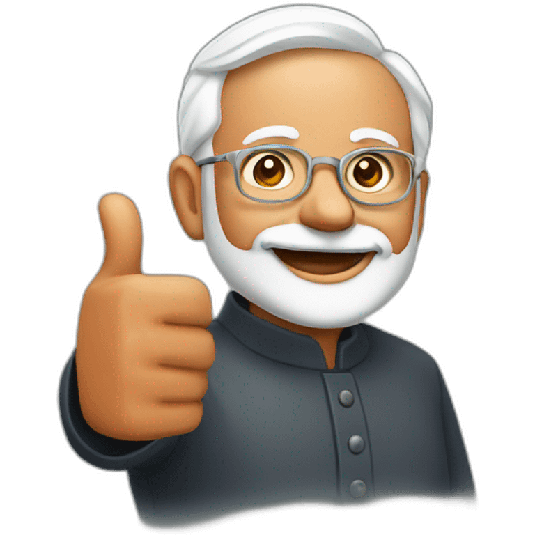 modi thumbs up emoji