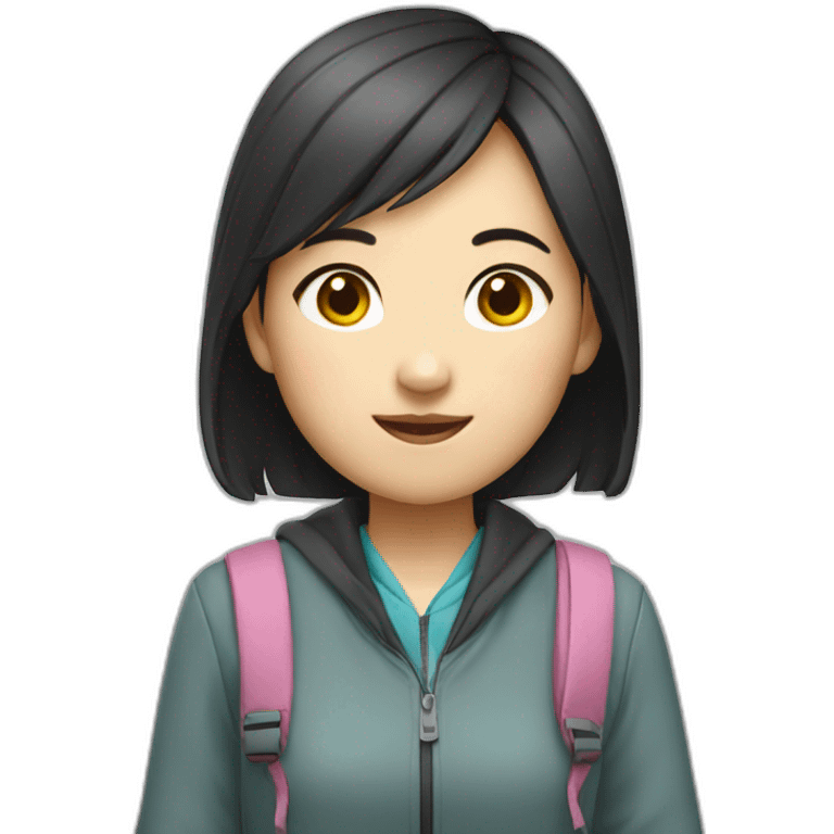 chinese girl student emoji