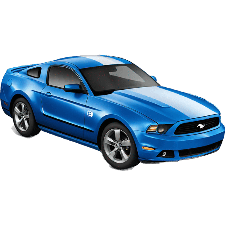 blue 2012 ford mustang  emoji