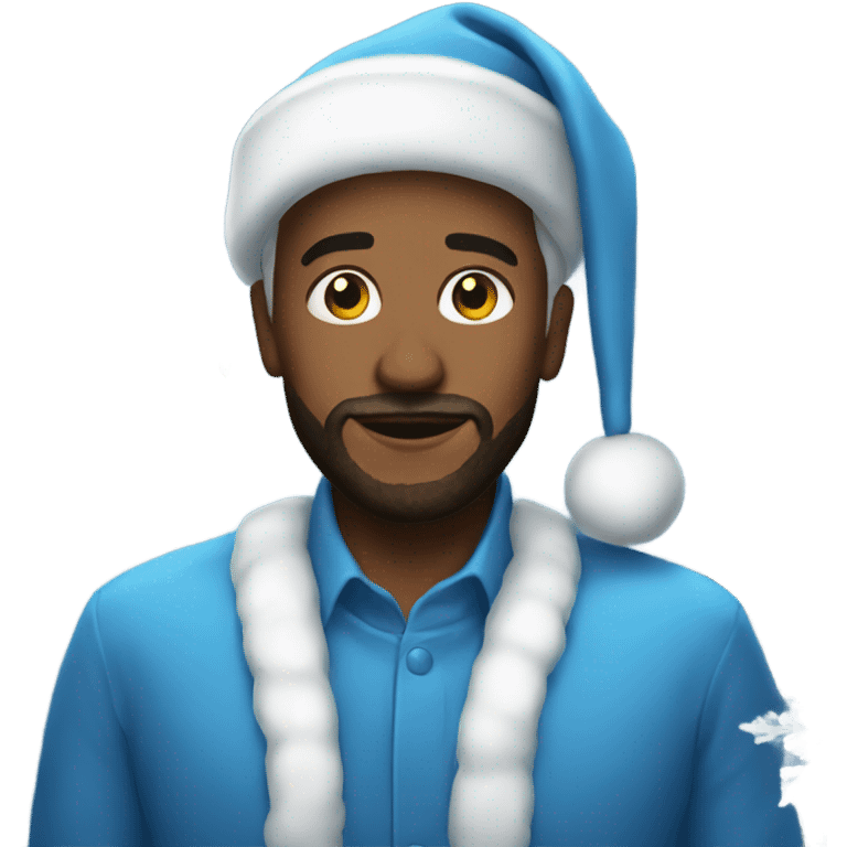 Blue Christmas emoji