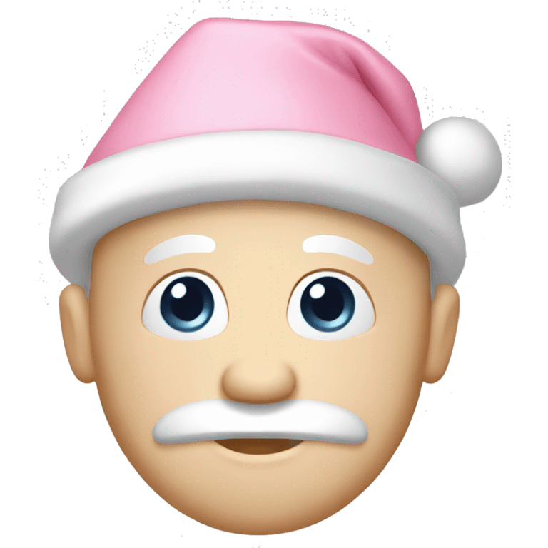 light pink santa hat emoji