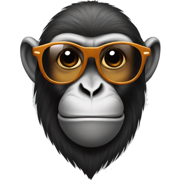 Monkey with sunglasses  emoji