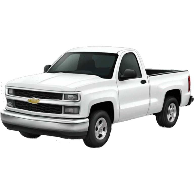 White Chevy truck emoji