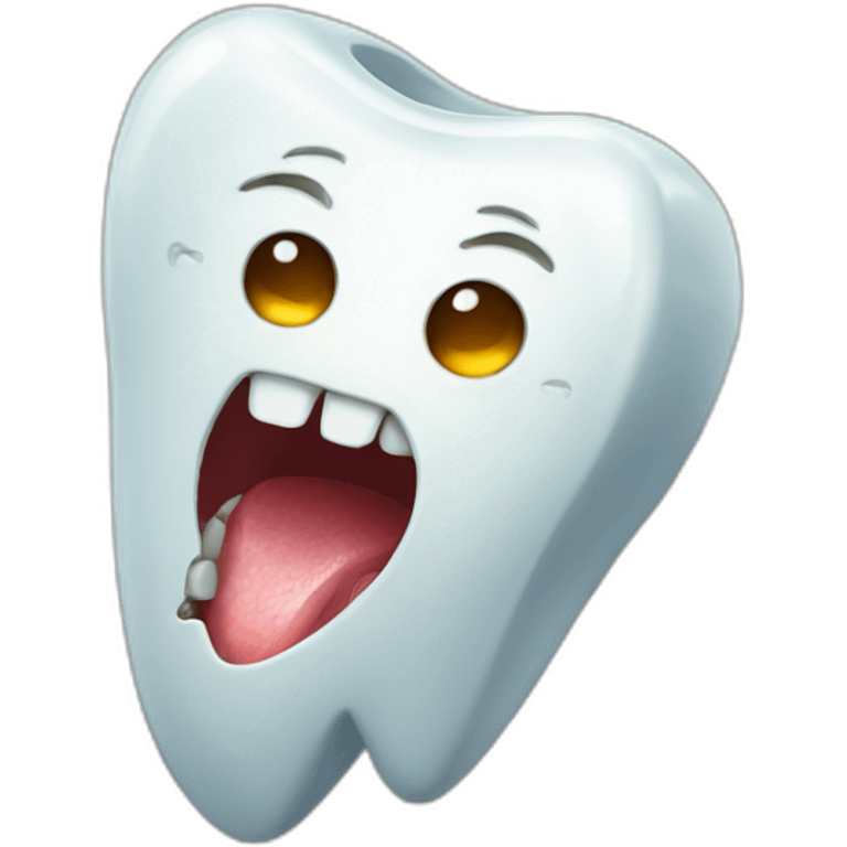 Tooth and pulp emoji