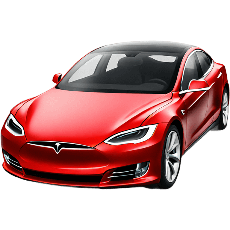 Red Tesla  emoji