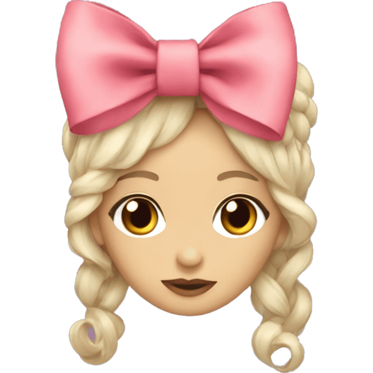 Coquette bow emoji